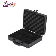 Black Hot Selling 8 Grids Aluminum Alloy Suitcase Watch Display Storage Box Watch Organizer Case